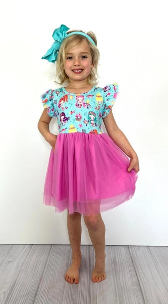 Mermaid Tutu Dress-Baby Sizes Only