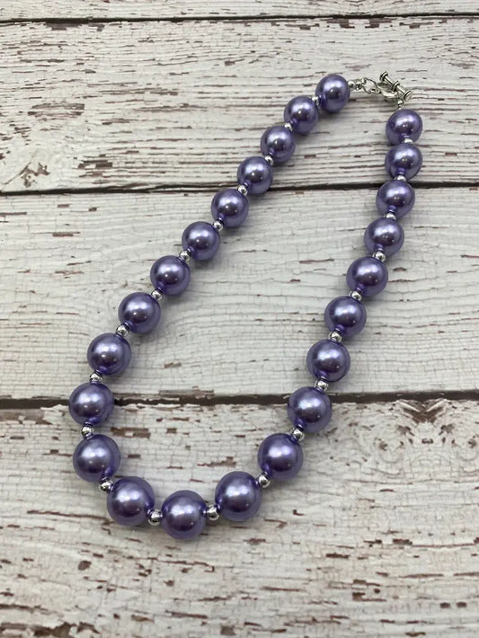 Lavender Bead Necklace